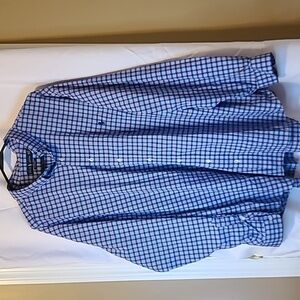 Polo Ralph Lauren Shirt Mens 2XB Peformance Stretch Nylon Blend Plaid 2XB